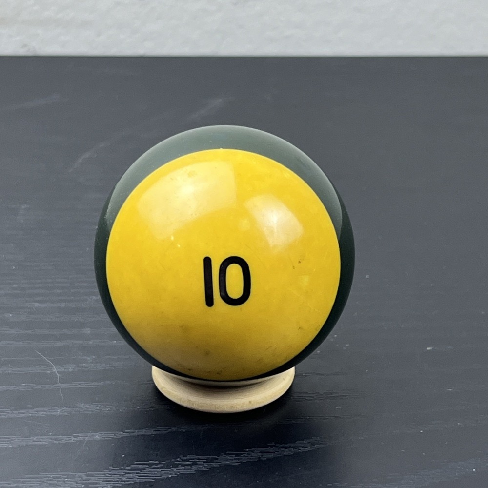 Vintage #10 Blue Stripe Pool Billiard Ball Replacement Single Ball 2 1/4"